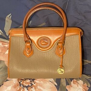 Vintage Dooney Satchel Taupe
